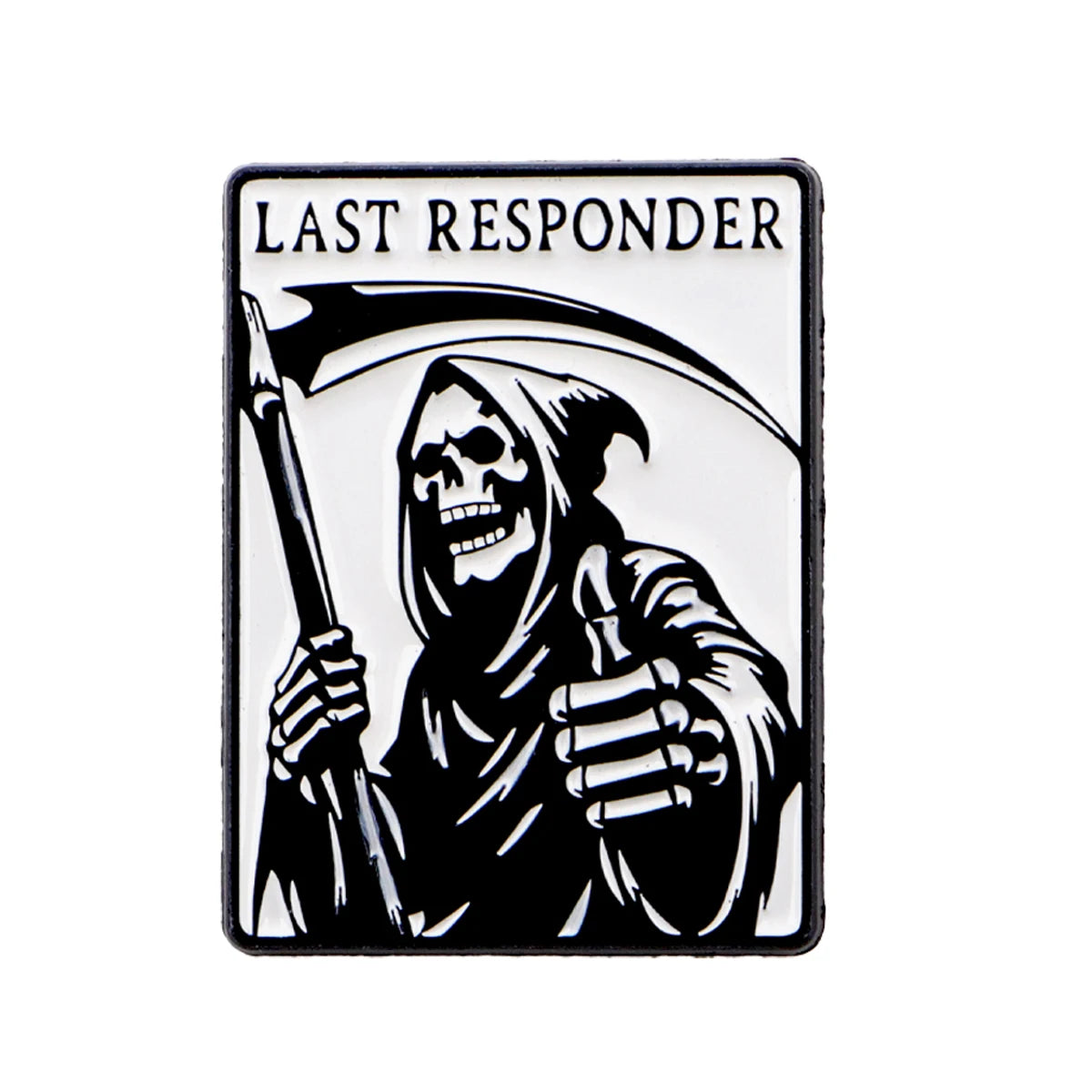 "One Day,We Will Wake Up To His Obituary" Enamel Pin Cartoon Skeleton Women's Brooches Fashion Lapel Badges Jewelry Friends Gift