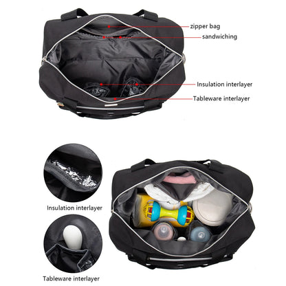 LEQUEEN Large Capacity Mommy Bag Maternity Bag Baby Stroller Hanging Bag Nappy Bags Multifunctional Storage Handbag Baby Items