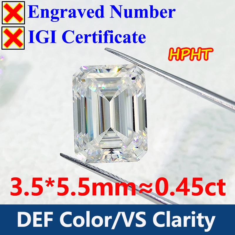 GH Color Oval HPHT Lab Grown Diamond No IGI Certificate 3EX DEF Color VS Clarity Pear CVD Lab Grown Diamond Gems
