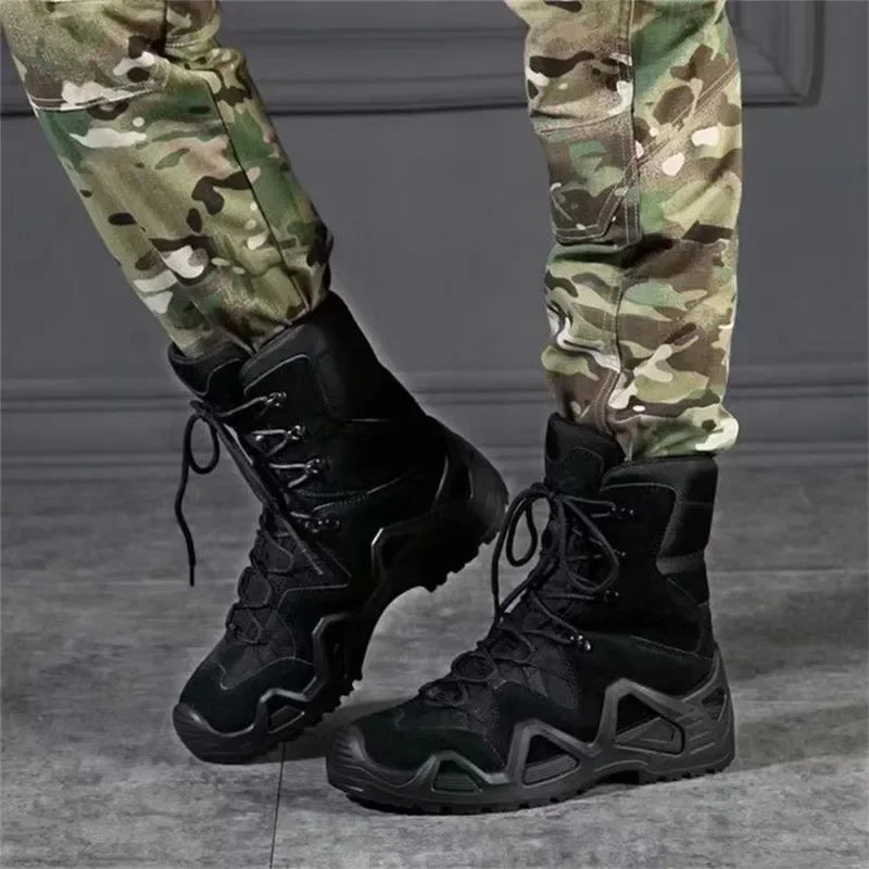 NEW Brand Mens Combat Tactical Boots Fan WaterProof Outdoor Hiking Ankle Climbing Botas Tacticas Hombre Militar