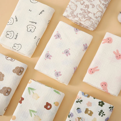1 Piece of Newborn Double-Layer Pure Cotton Baby Swaddle Blanket, Soft and Comfortable, Thin and Breathable, Not Stuffy, Baby Swaddle Blanket, Multifunctional Baby Quilt, Baby Swaddle Wrap