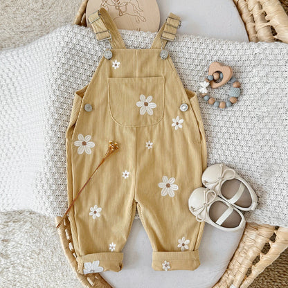 Korean Style Infant Toddler Clothing Boys Girls Summer FashionOveralls Pants Korean Version Casual Trousers Suitable for 0-3Y