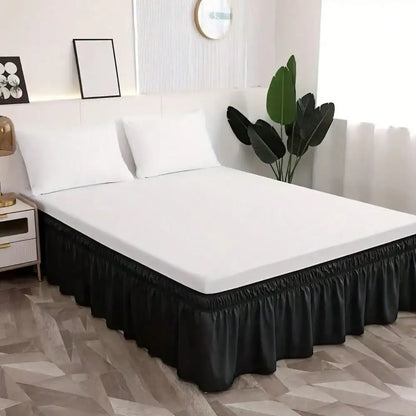 1Pc Breathable & Dustproof Bed Skirt  For Bedroom And Guest Room Bed Comforter Sets Curtains For Bedroom