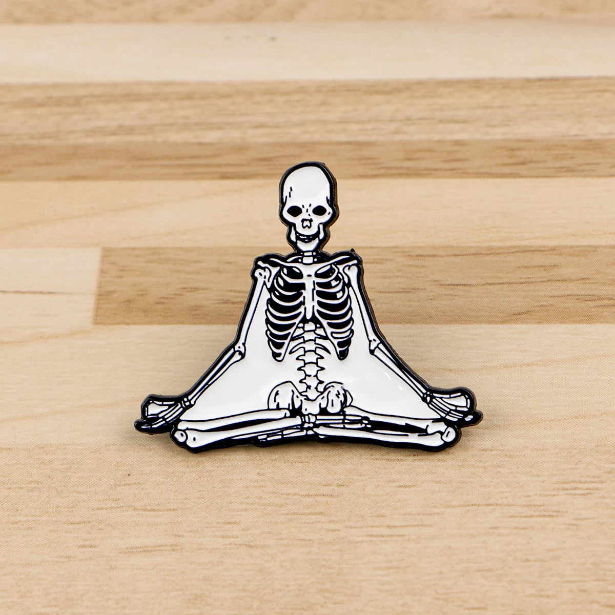 "One Day,We Will Wake Up To His Obituary" Enamel Pin Cartoon Skeleton Women's Brooches Fashion Lapel Badges Jewelry Friends Gift
