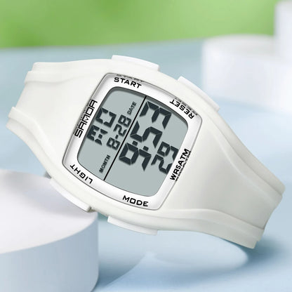 SANDA Sport Watch for Woman Waterproof Luminous Date Ladies Electronic Watches Digital Display Women's Wrisywatches Female Reloj