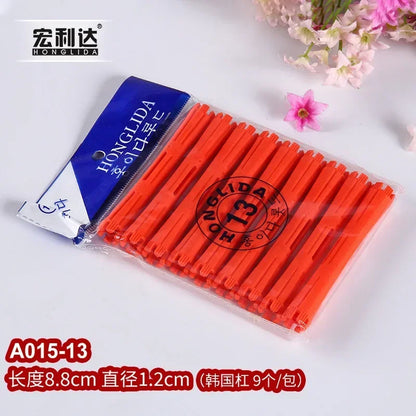 Hair Perm Rods Cold Wave Rods Hair Curling Rollers Curlers Steel Pintail Comb Hair Curler No Heat for Women Long Short Hair