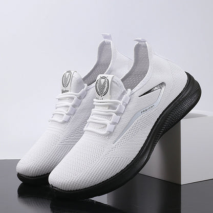 Men's Casual Sneakers - Lightweight, Non-Slip, Round-Toe Low-Top Casual Shoes with Breathable Mesh Lining, Breathable Fabric Upper, Durable Pu Sole, Ideal for Hiking, Outdoor Adventures, Travel, and Everyday Casual Wear, Suit