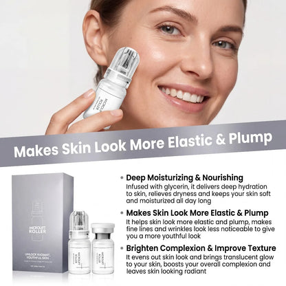 0.25MM Radiant Flawless Skin Micro Infusion Serum Kit Deeper Absorption Collagen Boost Brightening At Home Skincare