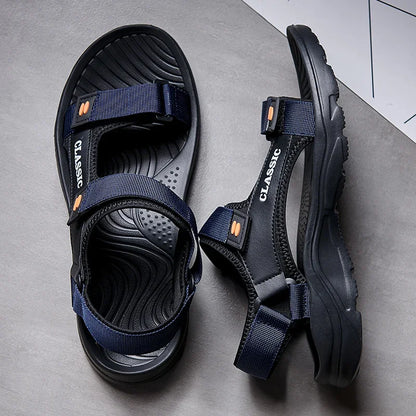 2026 Men Sandals Summer Leisure Beach Holiday Sandals Men Shoes New Outdoor Sneakers Male Retro Comfortable Casual Sandals Men