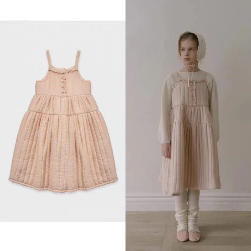AW26 Children's LOU Autumn/Winter New Girl's Dress Undercover Pants Set