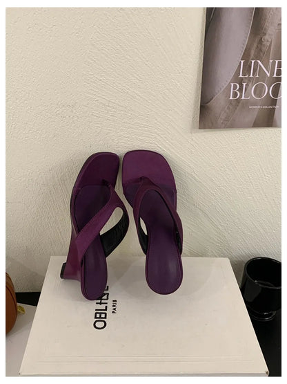 Women's Toe-Post Heeled Sandals in Style Options