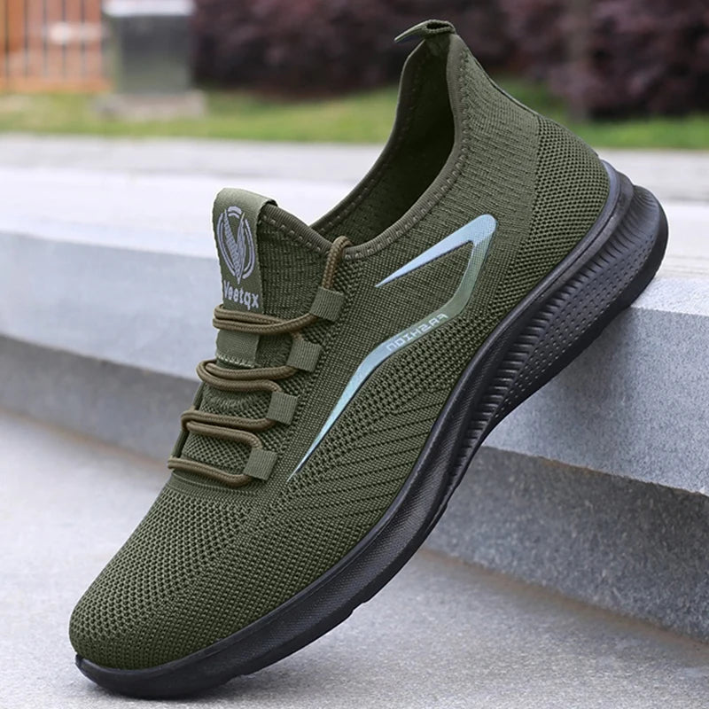 Men's Casual Sneakers - Lightweight, Non-Slip, Round-Toe Low-Top Casual Shoes with Breathable Mesh Lining, Breathable Fabric Upper, Durable Pu Sole, Ideal for Hiking, Outdoor Adventures, Travel, and Everyday Casual Wear, Suit