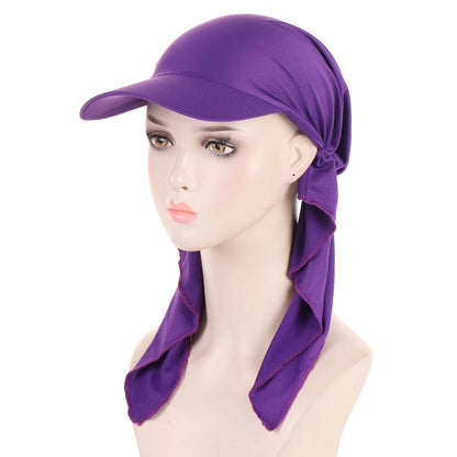 Soft Modal Inner Hijab Caps Muslim Stretch Turban Cap Islamic Underscarf Bonnet Hat Female Headband Turbante baseball cap