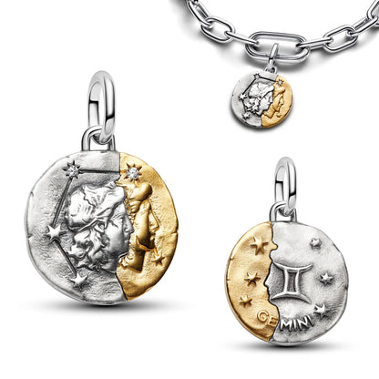 New Original 925 Sterling Silver The Twelve Zodiac Signs Cat Flower Earrings Pendant Necklace For Women Jewelry Birthday Gift
