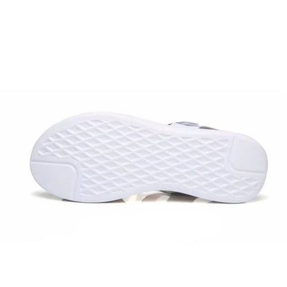 BEYARNE New Summer Women Sandals Flat shoes Woman Light Comfortable Leather Casual Hook Loop Sandalias mujerWomen's FootwearE234