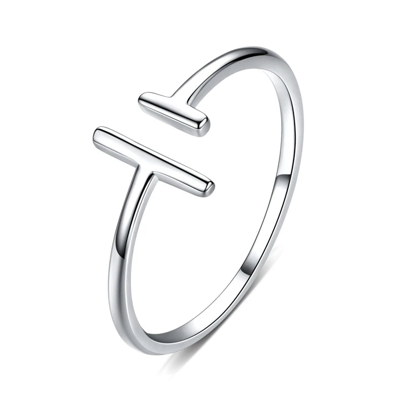 WOSTU 925 Sterling Silver Pet Cat Stackable opening Ring For Women Snake Dog Adjustable rings Fine Jewelry Party Birthday Gift