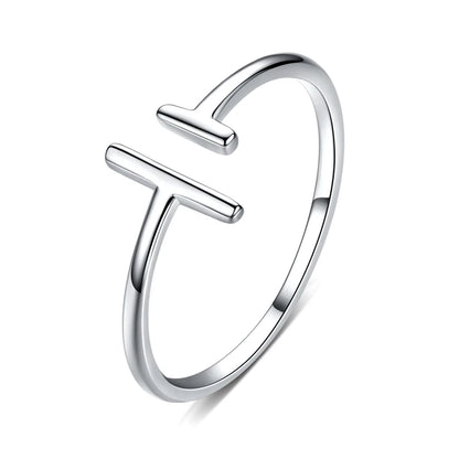 WOSTU 925 Sterling Silver Pet Cat Stackable opening Ring For Women Snake Dog Adjustable rings Fine Jewelry Party Birthday Gift