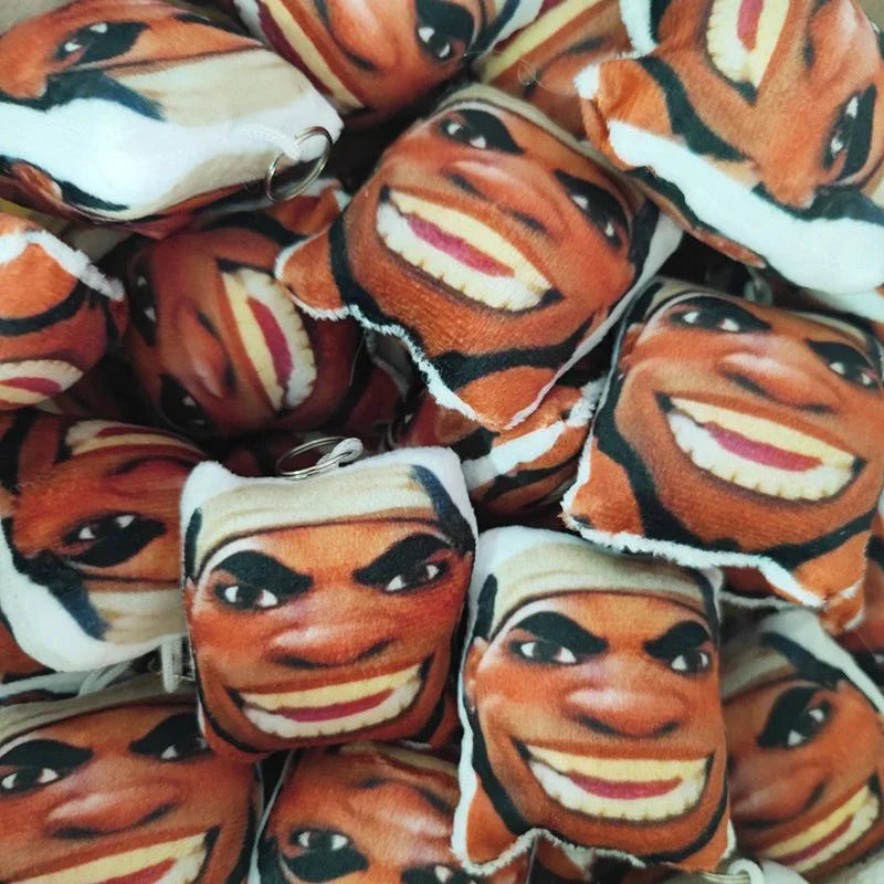 10cm Funny Keychain Pressing Can Make Sound Overwatch 2 Hero Maugaloa Malosi Mauga‌ Pendent Bag Decor