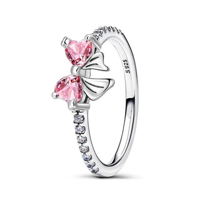 Fashion Rings for Women Stars and Moon Sunflower Pink Heart Zircon Luxury Wide Rings Fashion Engagement Wedding Jewelry Gift