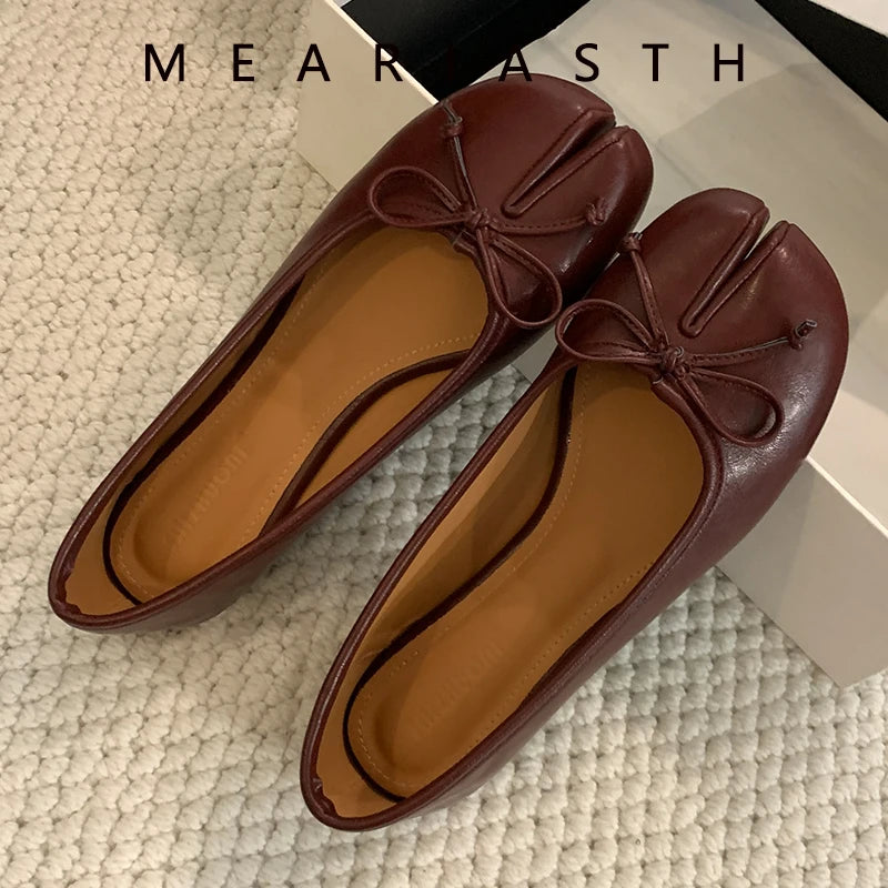 Women's Split-Toe Flats in Style Options