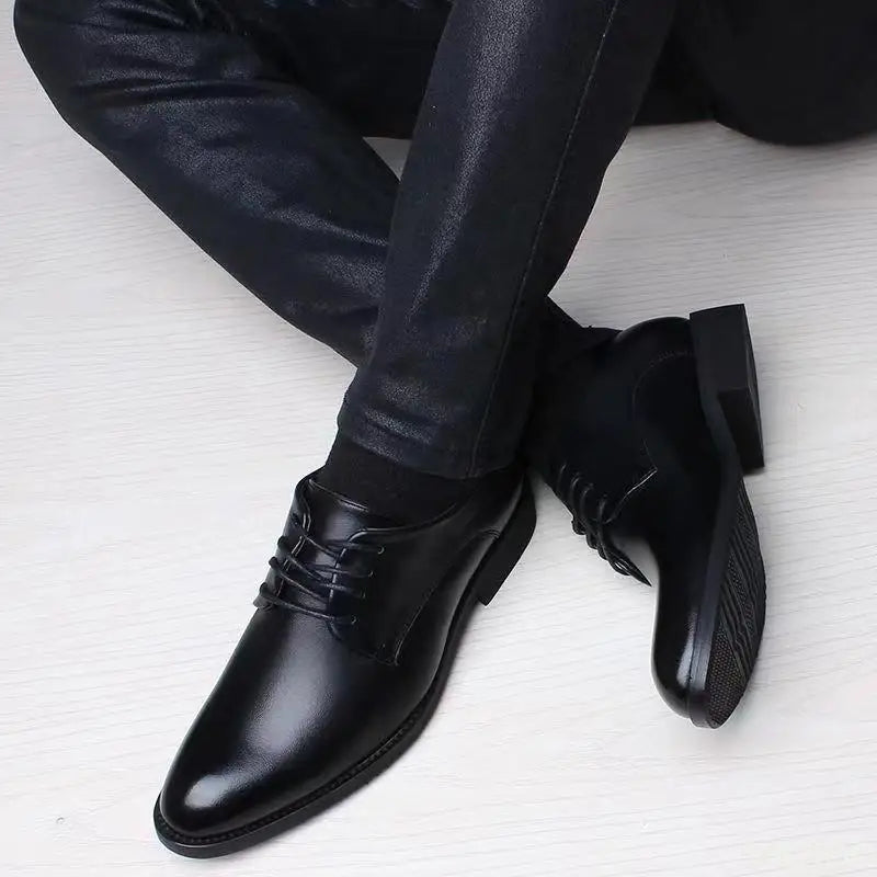 2025 new Fashionable versatile Men Shoes Heightening Shoes Spring  British Casual Business flats Casual comfortable Shoes