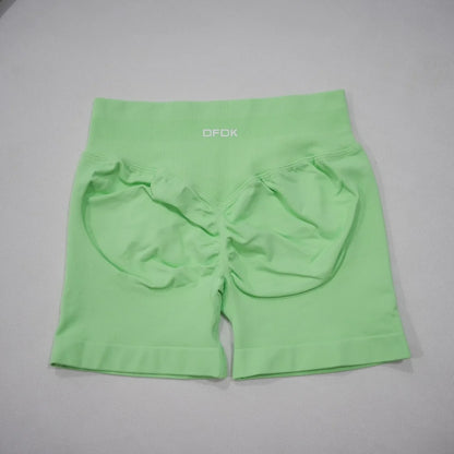 DFDK 2026 New Women Scrunch Butt Yoga Shorts High Waist Hip Lifting Push Up Squat Proof Sports Shorts Gym Workout Running Fitnes