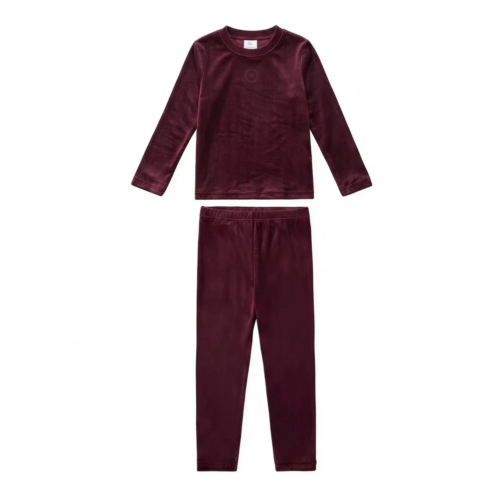 AP AW26 Friday Night Collection Boy Girl Velour With Jersey Fabric Family Matching Clothing Maxi Dress Set Clothes