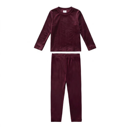 AP AW26 Friday Night Collection Boy Girl Velour With Jersey Fabric Family Matching Clothing Maxi Dress Set Clothes