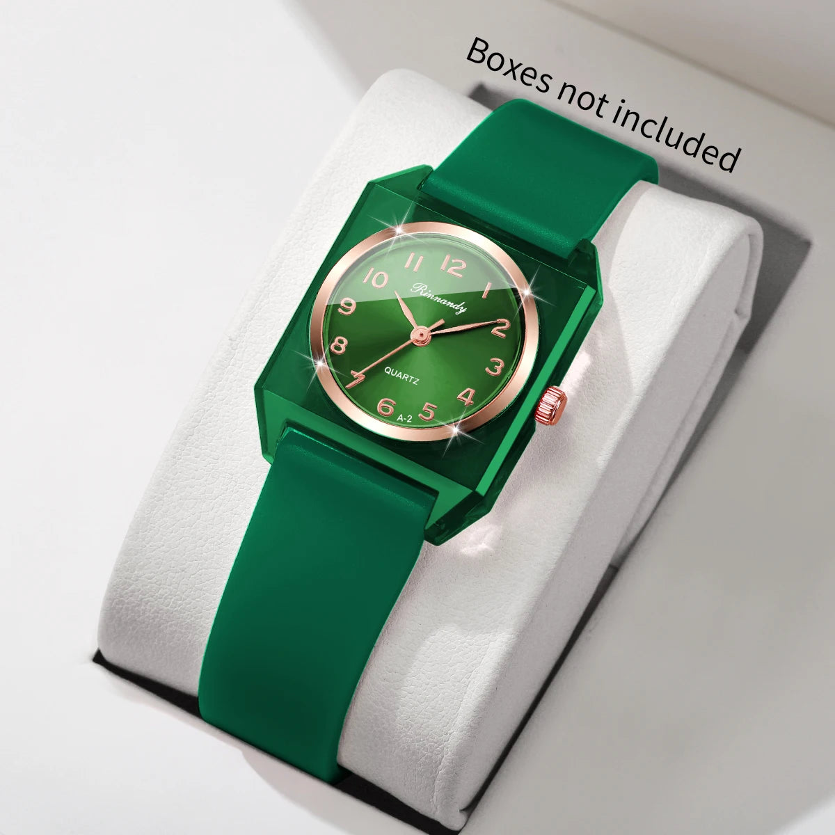 Elegant Square Women Quartz Watch Fashion Silicone Band Arabic Dial Ladies Wristwatches Relogio Feminino Clock (Without Box)
