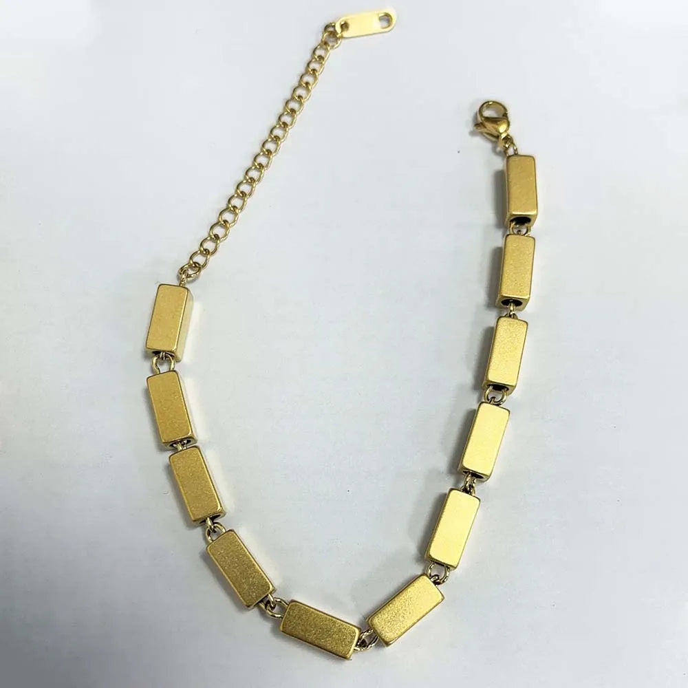 Stainless Steel Round Pendant Chain Bracelet jewelry