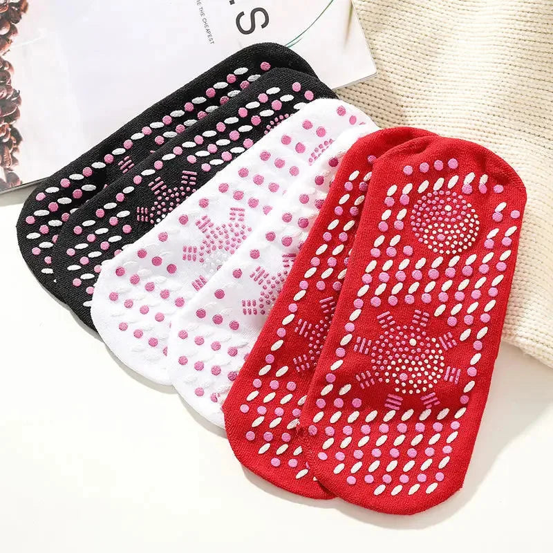 1/3/5/10pairs Warming Self-Heating Magnetic Massage Socks for Women - Comfortable and Relaxing Winter Wear