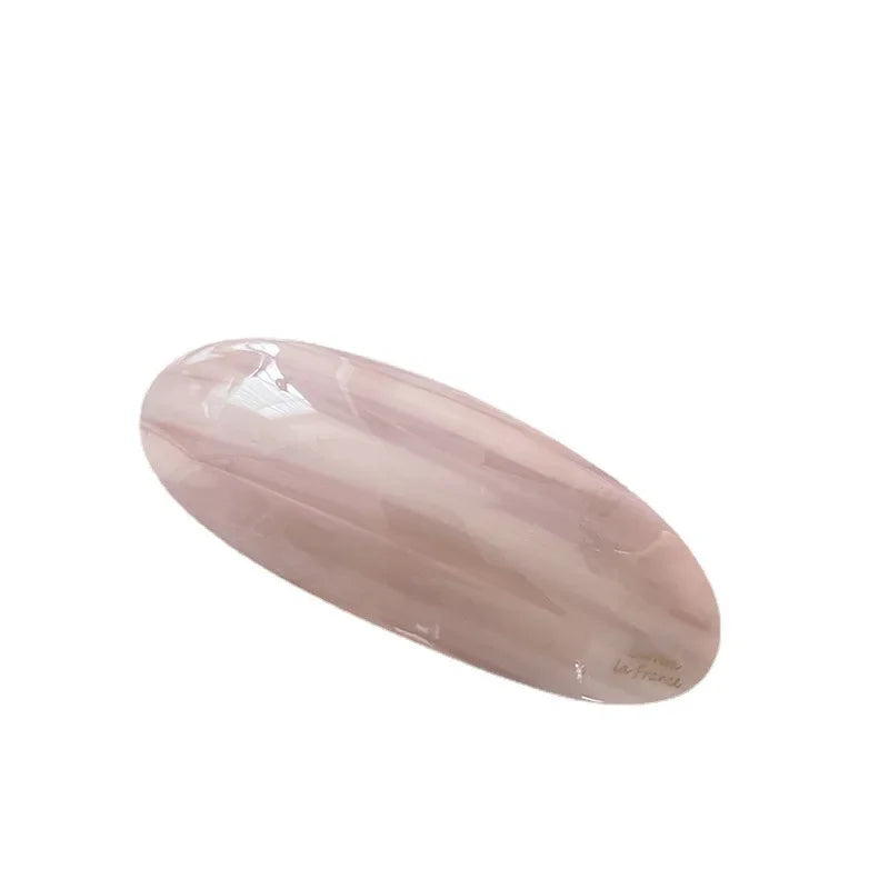 1Pc Acetic Acid Hair Clips Spring Clip for Girls French Large Hairpin Headwear Glossy Elliptical Hairpin Korean Hair Accessories