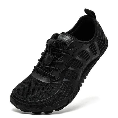 HOBIBEAR Mens Womens  Barefoot Shoes Wide Toe Breathable Elastic Band Sneakers Beach Walking Casual Shoes