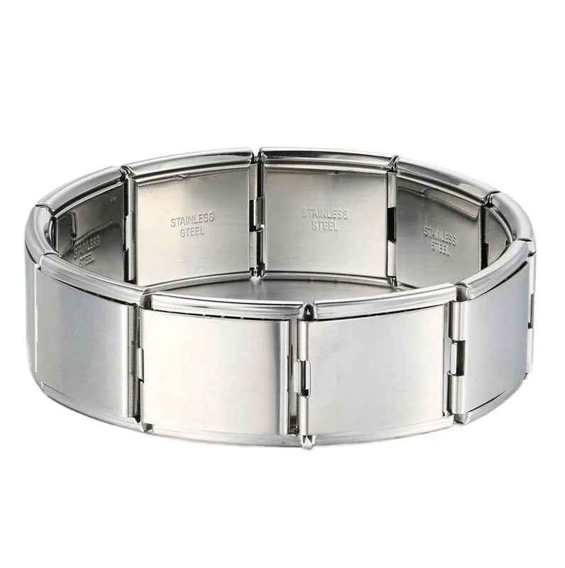 2025 Fashion Functional Elastic Bracelet Modular Bulk Italian Charms Links Fit Bracelet Stainless Steel Jewelry Wholesale