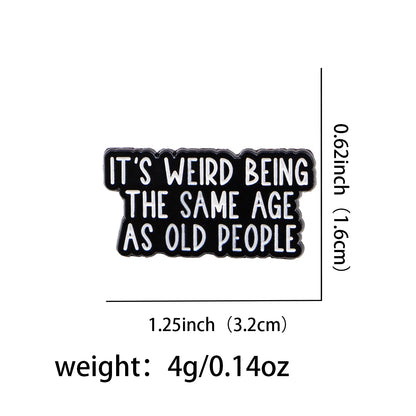 Funny Quotations plz use it Enamel Pin Flower Badges Lapel Pins for Clothes Backpacks Raccon Brooch Jewelry Gifts for Friends