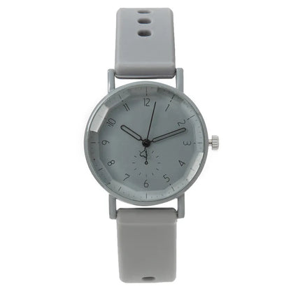 Fashion Candy Color Silicone Band Women Quartz Watch Arabic Dial Girls Students Wristwatch
