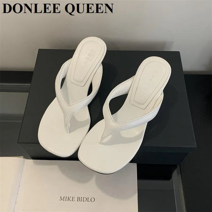 Women's Toe-Post Heeled Sandals in Style Options