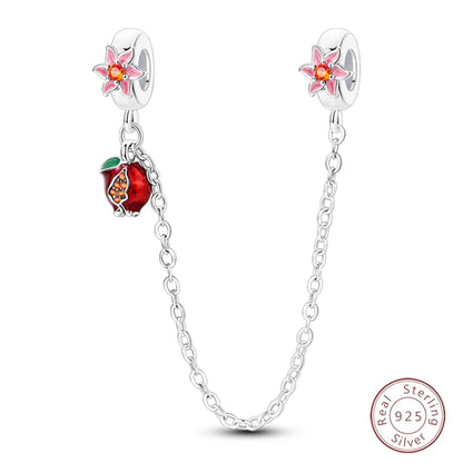 Spring Day 925 Sterling Silver Sunflower Azalea Peony Butterfly Flower Charms Beads Fit 3mm Bracelets DIY Fine Jewelry Making