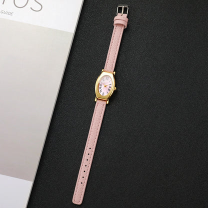 Fashion Roma Dial Women Watches Casual Pink Leather Strap Ladies Dress Wristwatches Clock Gift Relogio Feminino (Without Box)