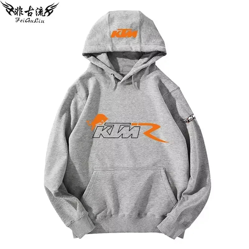 KTM Tout-terrain Pour Motos Lourdes Veste Pour Passionnés De Moto Sweat À Capuche Pour Hommes