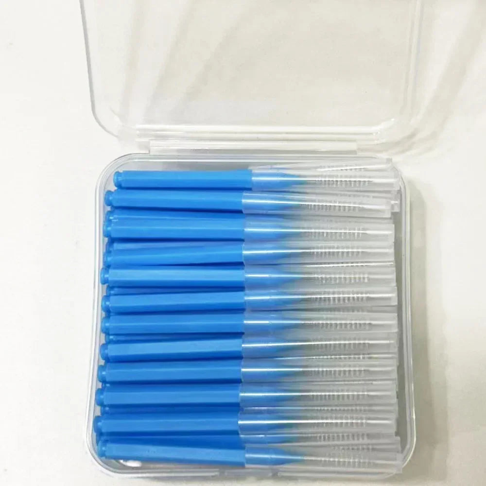 60Pcs Interdental Brush Health Care Tooth Push-Pull Escova Removes Food And Plaque Better Teeth Oral Hygiene Tool Oral Care
