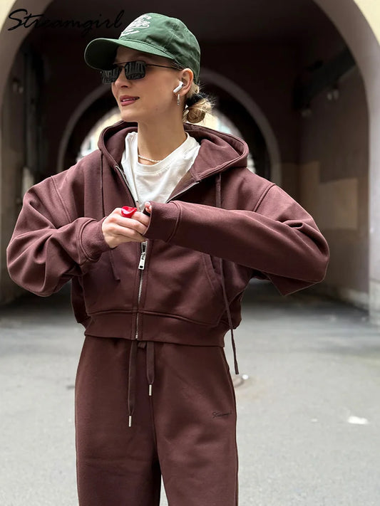 Women's Zip Hoodie & Sweatpants Set