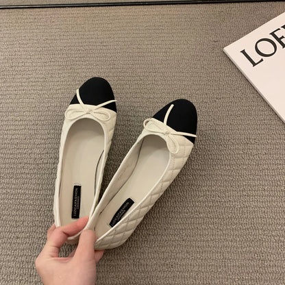 Bailamos Women Brand Ballet Shoes Fashion Bow In Autumn 2022Pregnant Women's Flats Casual Women's Dress Shoes Mujer