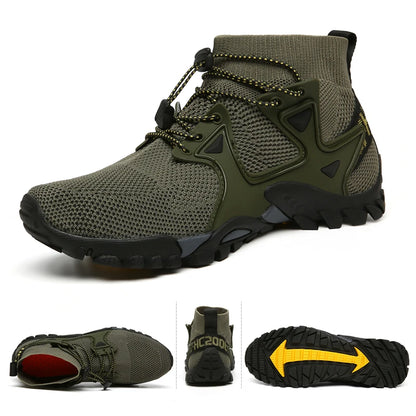 New Mesh Breathable Hiking Shoes Size 36-47 Mens Sneakers Outdoor Trail Trekking Mountain Climbing Sports Shoes for Male