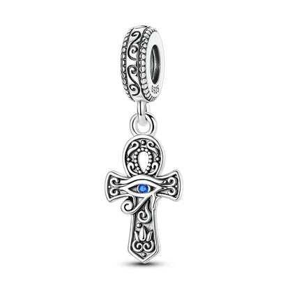 100% Real 925 Silver Classic Devil's Eye Charms Beads For Women Fit Original Qikaola Bracelets Fine DIY Jewelry Making