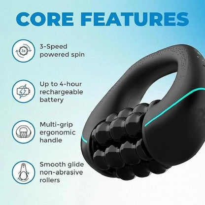 Electric Rolling Percussive Massager Whole Body and Muscle Relief Electric Massage Tool Portable Massager Handheld Massager