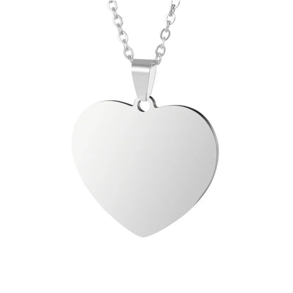 Custom Photo Necklace for Women Heart Stainless Steel Pendant Personalized Engraved Picture Photos Name Lovers Christmas Gifts