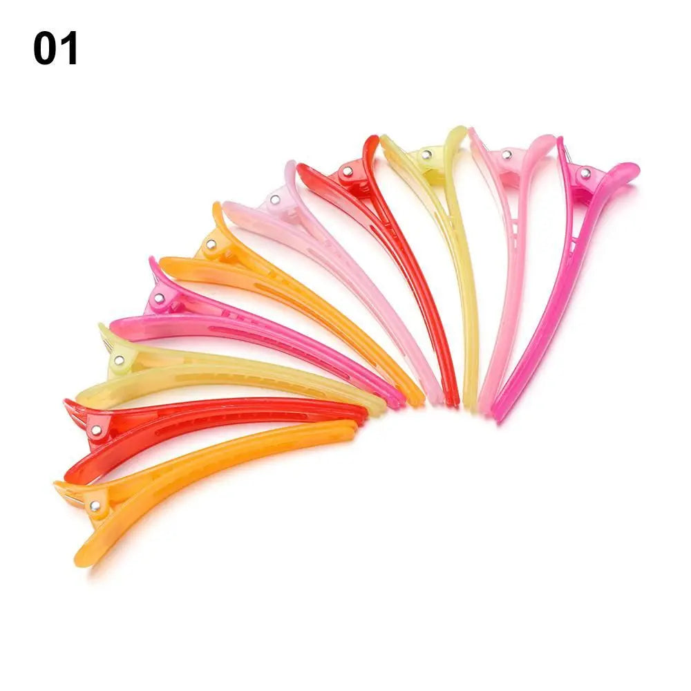 10Pcs 10Pcs Hairdressing Hairpins Salon Styling Hair Clips Basic Hair Clips Section Clamps Washing Shower Barrette