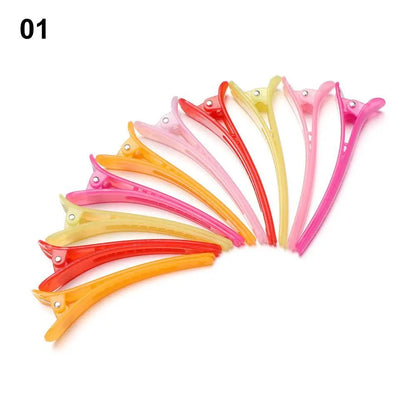 10Pcs 10Pcs Hairdressing Hairpins Salon Styling Hair Clips Basic Hair Clips Section Clamps Washing Shower Barrette