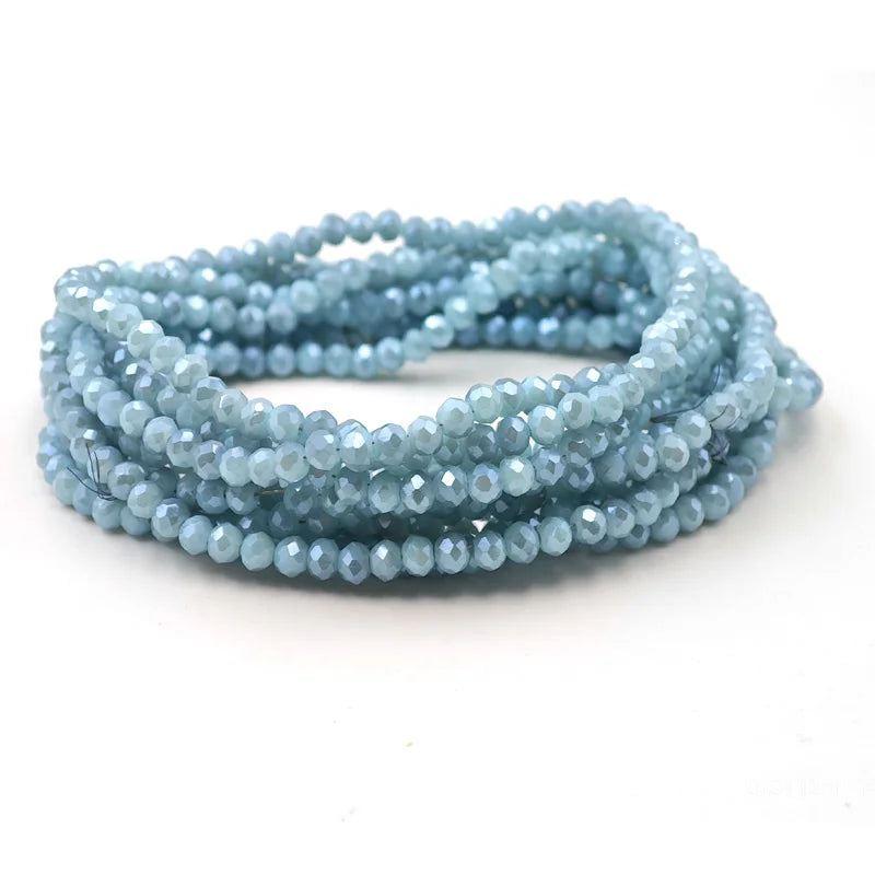 Colorful 2/3/4/6/8/10mm Austria Faceted Crystal Glass Beads For Jewelry Making DIY Accessories
